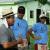 Joel Bellow and Mishaal Ashemimry with the Habitat Construction Supervisor